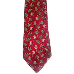 Vintage Salvatore Ferragamo 57" Silk Tie made in Italy